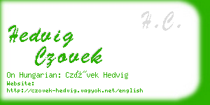 hedvig czovek business card